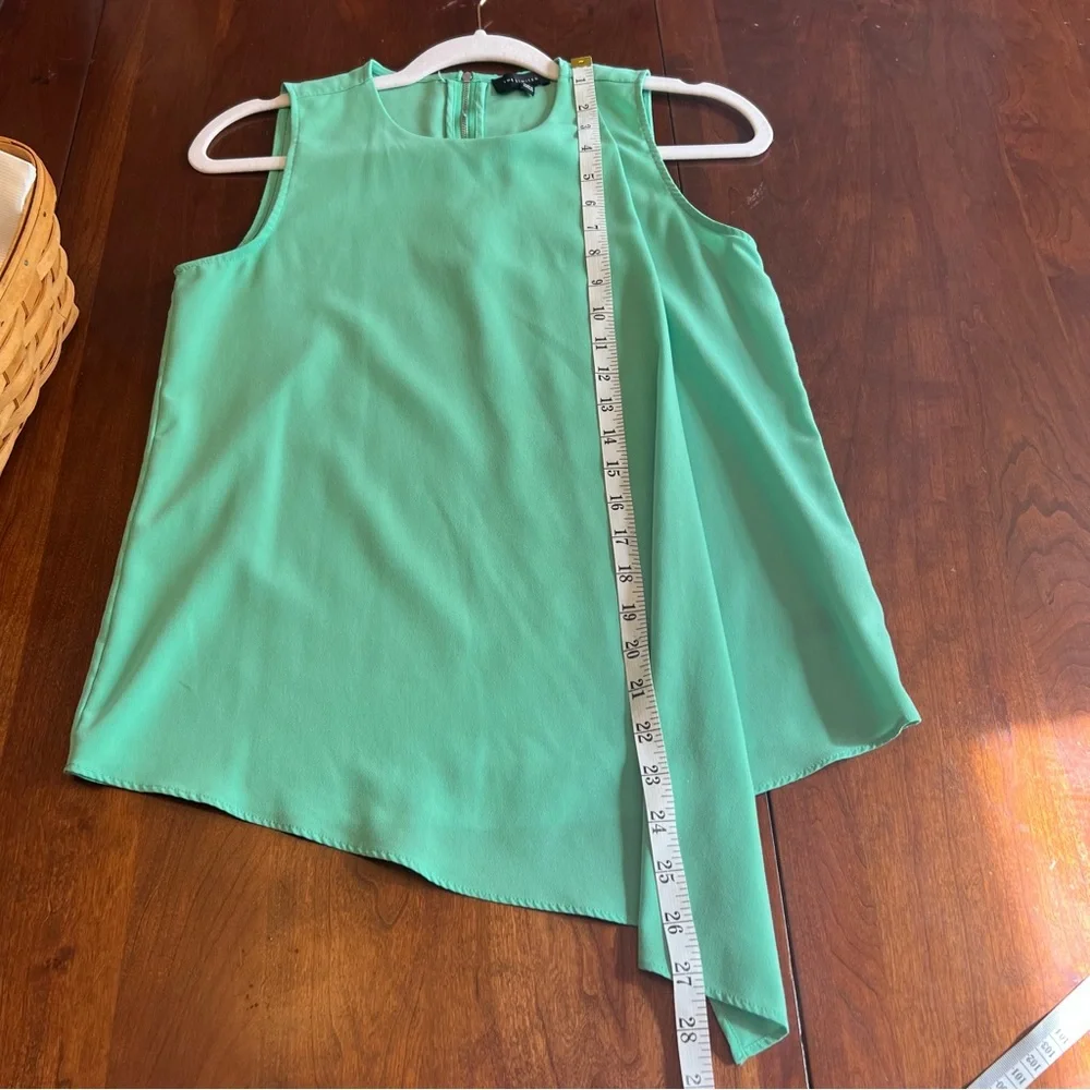 The Limited Green Draped Sleeveless Blouse, Size XS - Picture 8 of 13